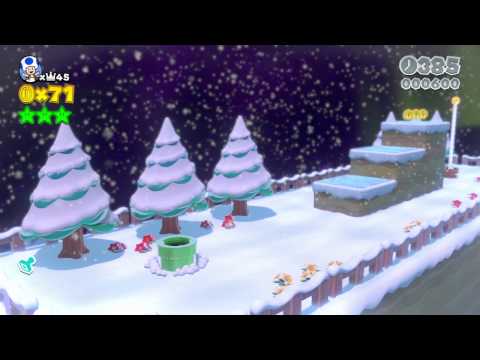 3-1: Snowball Park Speedrun (21 Seconds) - Super Mario 3D World