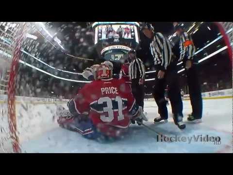 Rick Nash runs into Carey Price . Mar 30, 2013