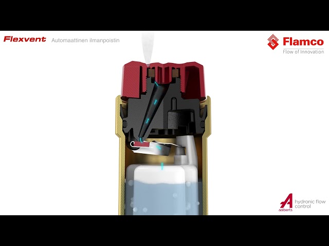 flamco Automatisk avluftningsventil 3/8 10bar/120c flexvent l=78mm