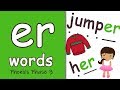 Er Words Phonics Phase 3