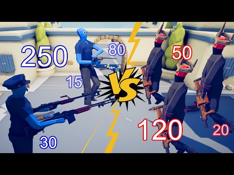 CRIMINAL vs POLICE - Who Will Win? | Totally Accurate Battle Simulator - TABS BOX