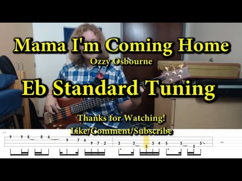 Mama I'm Coming Home - Ozzy Osbourne (Bass Cover with Tabs)