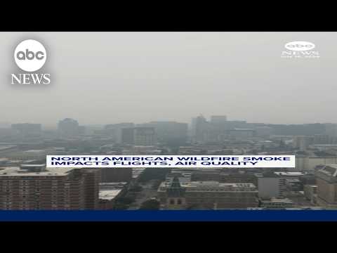 North American wildfire smoke affects flights, air quality