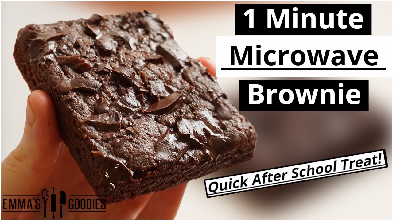 1 Minute Microwave BROWNIE! The EASIEST Fudge Brownie Recipe
