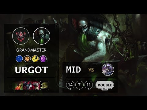 Urgot Mid vs Kassadin - EUW Grandmaster Patch 10.12