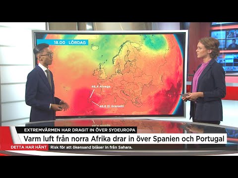 Nu kulminerar extremvärmen i södra Europa – TV4Nyheternas meteorolog ger en progno - Nyheterna (TV4)