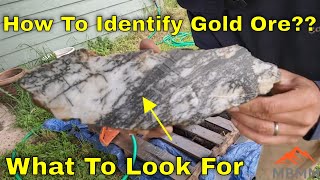 How To Identify Gold In Rocks? Cutting Ore Samples, Mineral Identification, Finding Free Gold!