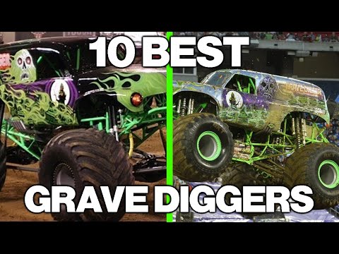 Monster Jam Top 10 GREATEST Grave Diggers