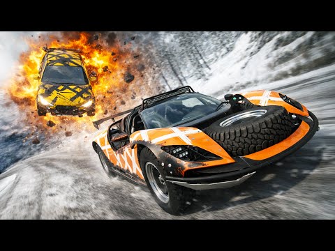 BeamNG Downhill Racing...But If You Get Hit YOU EXPLODE
