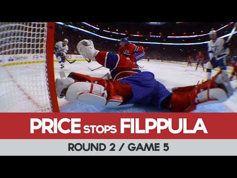 Carey Price Stops Filppula - Round 2 / Game 5 - Tampa Bay Lightning vs Montreal Canadiens 09-10-2015