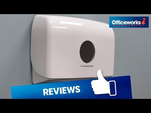 Plastic white kimberly clark multifold paper towel dispenser