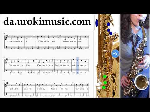 Lær At Spille Saxofon (Tenor) Jingle Bells Lektioner Sange um-b246