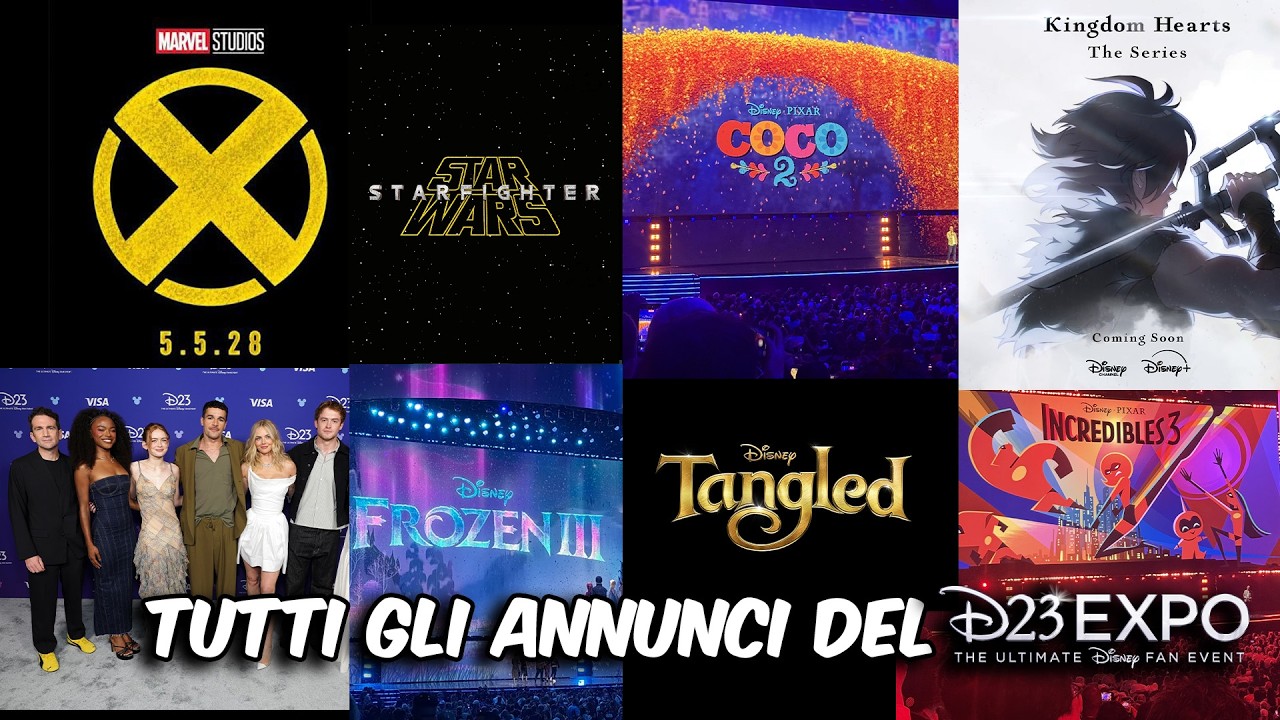 GLI X-MEN, DOOMSDAY, L'ANIME DI KINGDOM HEARTS, FROZEN 3, ETC. IL RECAP DEGLI ANNUNCI DEL D23 EXPO