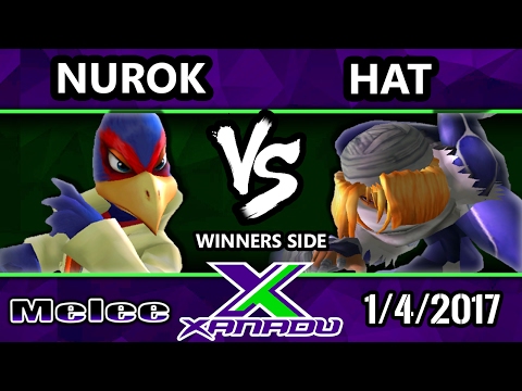 S@X 183 - Nurok (Falco) Vs. Hat (Sheik) - SSBM Tournament - Smash Melee