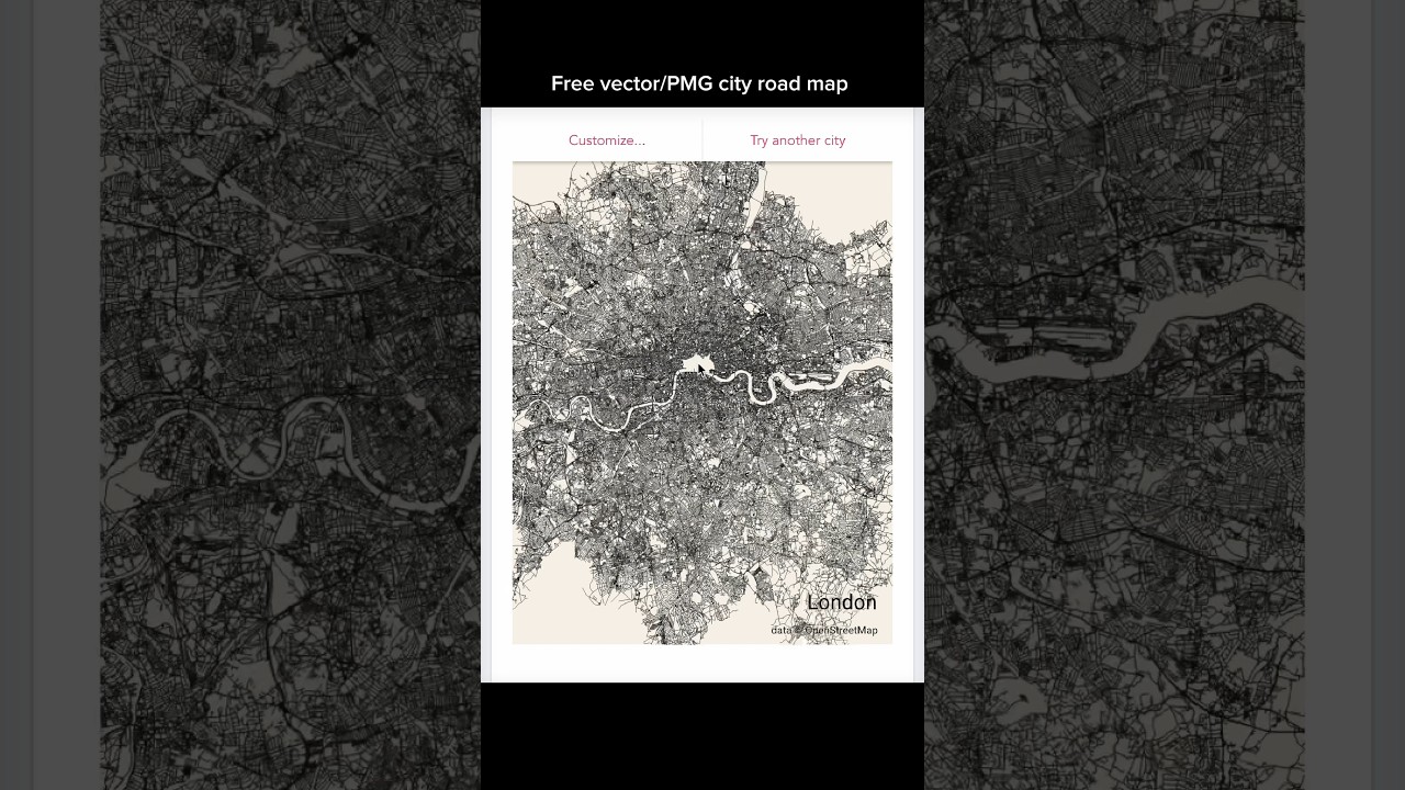 Where you can get free city map in vector and PNG. #maps #architecturedesign #landscapedesign