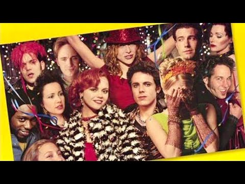 Trailer still suggesting 1981 New York nightlife streetscape, neon signs and party throng