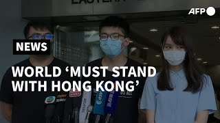 Democracy activist Joshua Wong says world 'must stand with Hong Kong' | AFP