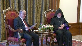 Տաջիկստանի խորհրդարանի նախագահի այցը Մայր Աթոռ Ս. Էջմիածին