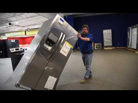 Part of a video titled How to Move A Refrigerator Using a Dolly - YouTube