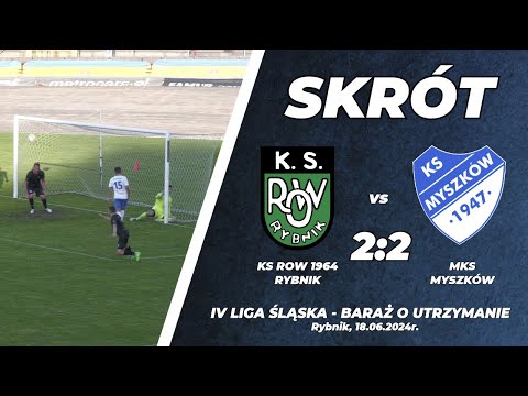Baraż nr 2 2023/24: KS ROW 1964 Rybnik - MKS Myszków 2:2