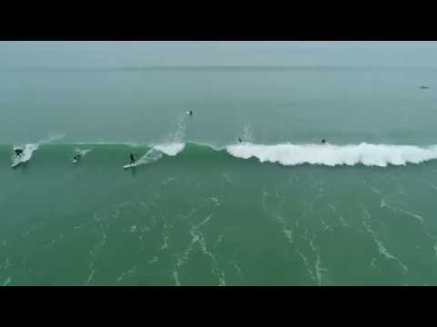 Glassy conditions and fun waves at Les Dunes