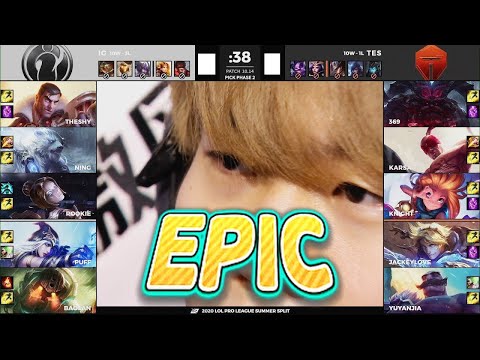 2020 LPL Summer W8D7 | [EPIC] IG (Rookie Orianna) VS TES (Knight Zoe) Game 2 Highlights  |