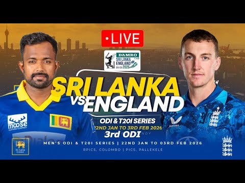 🔴 LIVE | Sri Lanka VS England | England Tour of Sri Lanka | 3rd ODI | 2026  #cricket26