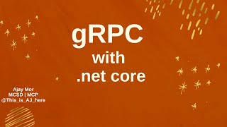 gRPC with .net core