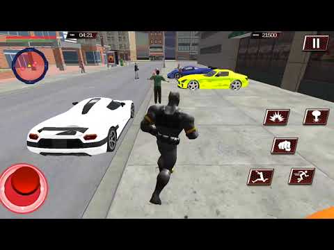 Black Panther Superhero Crime City Rescue Fighting