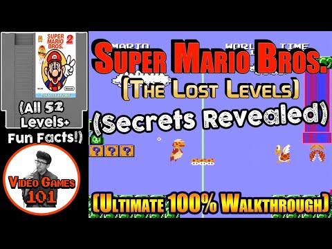 Super Mario Bros. The Lost Levels Walkthrough | 100% Guide | Video Games 101