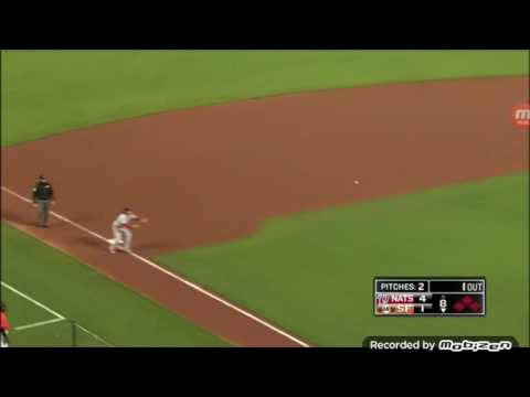 Nationals Pull Off 3 - 3 - 5 Triple Play