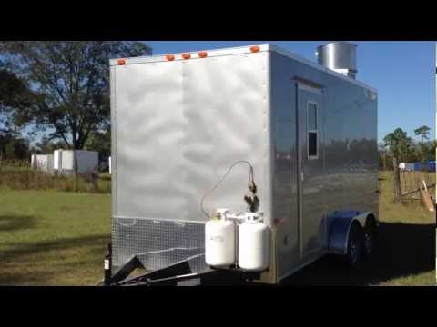 SILVER 16FT LOADED CONCESSION TRAILER