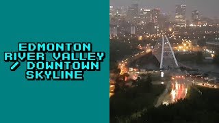 Edmonton River Valley / Downtown Skyline - 2017/07/20 Storm (DJI Osmo Mobile Motion Timelapse)
