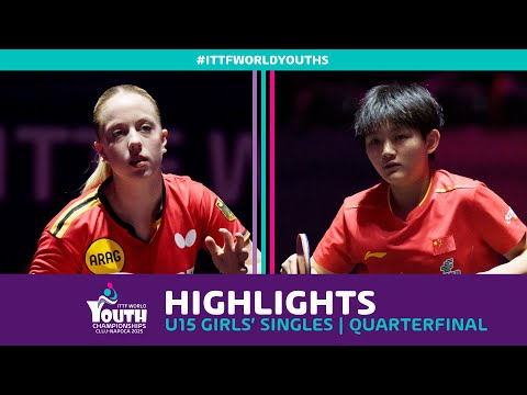 Josephina Neumann vs Zhu Qihui | U15 GS - QF | #ITTFWorldYouths 2025