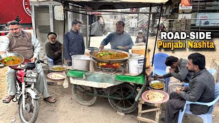 MIND-BLOWING 🤤 Roadside Punjabi Nashta | CHEAPEST Pakistani Street Food Breakfast – Mohsin Ojri Wala
