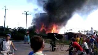 preview picture of video 'Пожар в Вурнарах, респ. Чувашия.'