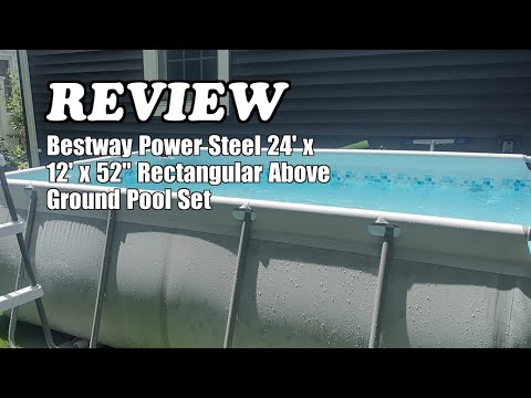 Bestway Power Steel 24' x 12' x 52" Rectangular Pool Set Review 2025