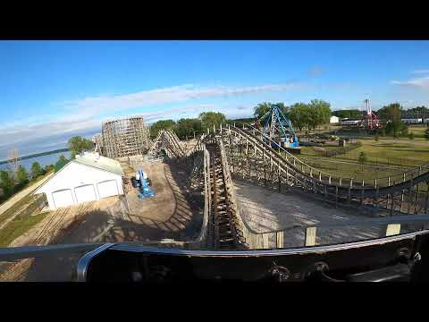 On-ride point of view of Zippin Pippin