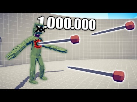 1.000.000 DAMAGE BLOWDART vs UNITS - TABS | Totally Accurate Battle Simulator 2023