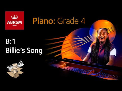 Billie's Song / ABRSM Piano Grade 4 2023 & 2024, B:1 / Synthesia Piano tutorial