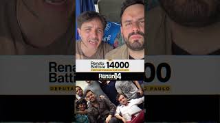 🚨 AMANHÃ VOCÊ VOTA RENAN 14 e RENATO BATTISTA 14000