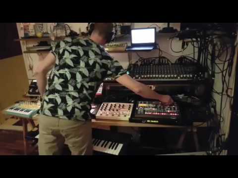 Acid Techno Hardware live set TB-3, TB-03 and TB-303 live stream 9-03-2017