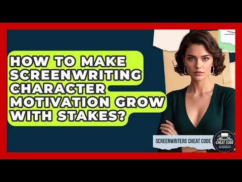 How To Make Screenwriting Character Motivation Grow With Stakes? - Screenwriter's Cheat Code
