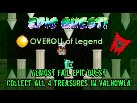 Growtopia | Almost fail Epic Quest "Collect all 4 treasures in Valhowla"