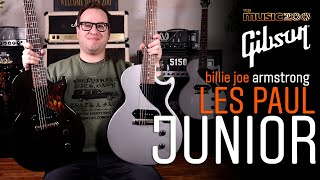 Video thumbnail for Gibson USA Billie Joe Armstrong Les Paul Junior is Back! Product Review and Video Demo! by The Music Zoo