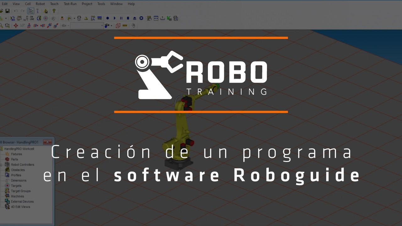 Creacion de un programa en el software ROBOGUIDE de FANUC - RoboTraining Academy