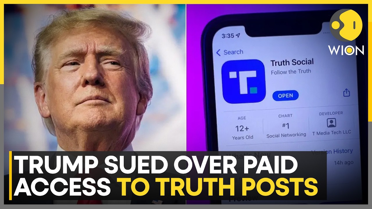 Trump’s $100,000 Truth Posts Spark Lawsuit Over Paid Access | WION