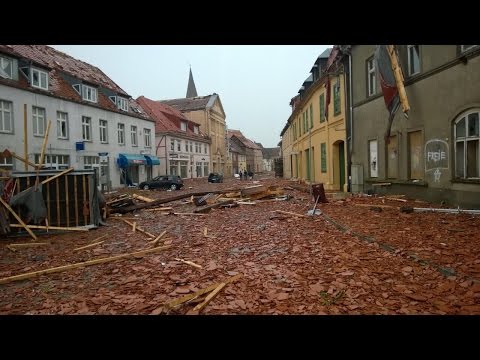 Tornado devastates Bützow (5.5.2015)