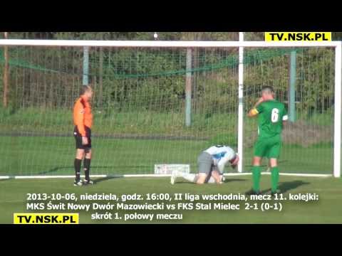 tv.nsk.pl 2013-10-06 MKS Świt Nowy Dwór Mazowiecki - FKS Stal Mielec 2-1 (0-1) skrót 1. połowy