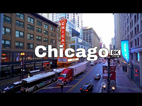 GLOWING CHICAGO 8k ULTRA HDR 60(FPS)